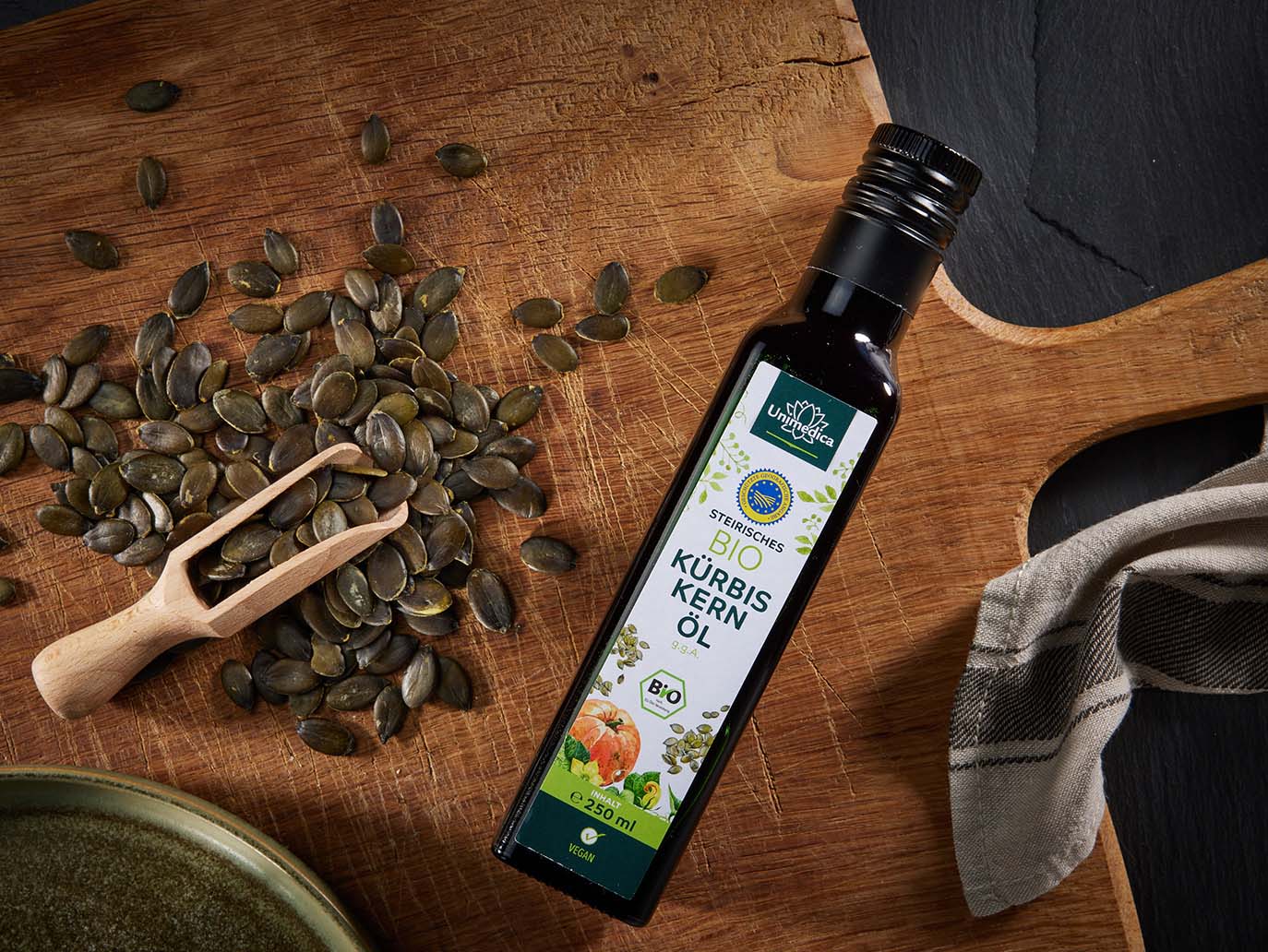 Huile de graines de courge de Styrie bio - 250 ml - par Unimedica